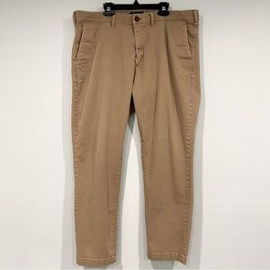 Express Hyper Stretch Athletic Slim Pant Tan Men's 36x30